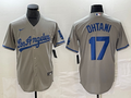 Men’s Los Angeles Dodgers Shohei Ohtani #17 Gray Jersey
