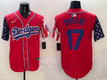 Men’s Los Angeles Dodgers Shohei Ohtani #17 Red Limited Jersey