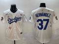 Men’s Los Angeles Dodgers Teoscar Hernandez #37 White Jersey