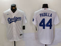 Men’s Los Angeles Dodgers Vicente Padilla #44 White Jersey