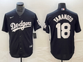 Men’s Los Angeles Dodgers Yoshinobu Yamamoto #18 Black Jersey