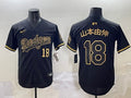 Men’s Los Angeles Dodgers Yoshinobu Yamamoto #18 Black Team Jersey