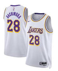 Mens Los Angeles Lakers #28 Rui Hachimura White Association Edition Jersey