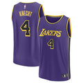 Men’s Los Angeles Lakers #4 Dalton Knecht Purple Statement Edition Jersey