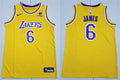 Men’s Los Angeles Lakers #6 LeBron James Nike 2022-23 Gold Icon Edition Player Jersey
