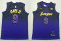 Men’s Los Angeles Lakers #9 Bronny James Jr. 2024-25 Purple City Edition Jersey