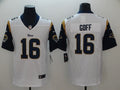 Men’s Los Angeles Rams #16 Jared Goff Nike White Limited Jersey