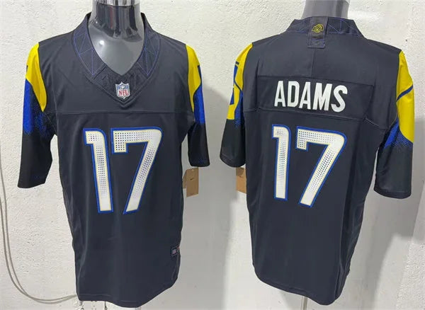 Mens Los Angeles Rams #17 Davante Adams Midnight Blue 2025 Rivalries Collection Limited Jersey