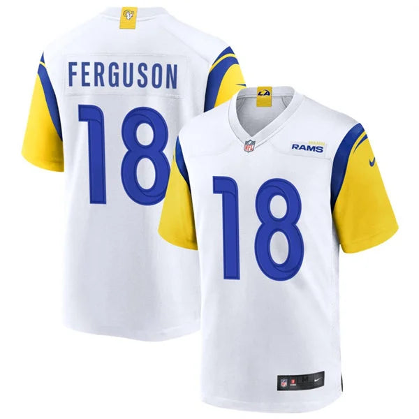 Mens Los Angeles Rams #18 Terrance Ferguson Nike White Alternate Vapor F.U.S.E. Limited Jersey