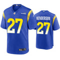 Mens Los Angeles Rams #27 Darrell Henderson Nike Royal Vapor Untouchable Limited Jersey