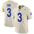 Mens Los Angeles Rams #3 Kamren Curl Nike Bone Vapor Vapor F.U.S.E. Limited Jersey