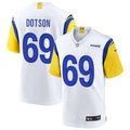 Mens Los Angeles Rams #69  Kevin Dotson Nike White Alternate Vapor Limited Jersey