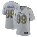 Mens Los Angeles Rams #99 Aaron Donald Nike Gray Atmosphere Fashion Game Jersey