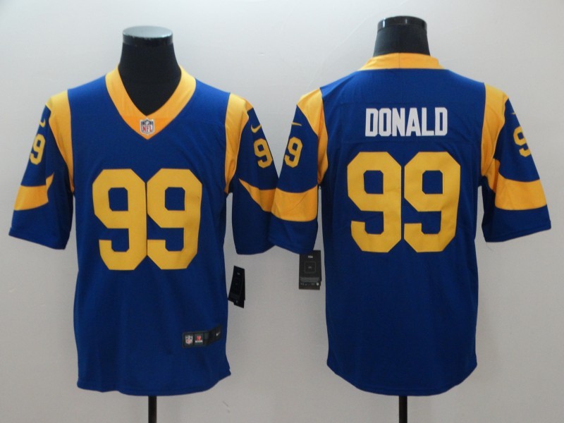 Men’s Los Angeles Rams Aaron Donald #99 Blue Jersey