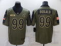 Men’s Los Angeles Rams Aaron Donald #99 Brown Jersey