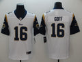 Men’s Los Angeles Rams Jared Goff #16 White Jersey