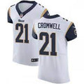 Men's Los Angeles Rams Retired Player #21 Nolan Cromwell Nike White Limited Jersey