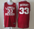 Men’s Lower Merion #33 Kobe Bryant Red Soul Swingman Stitched High School Basketball Jersey