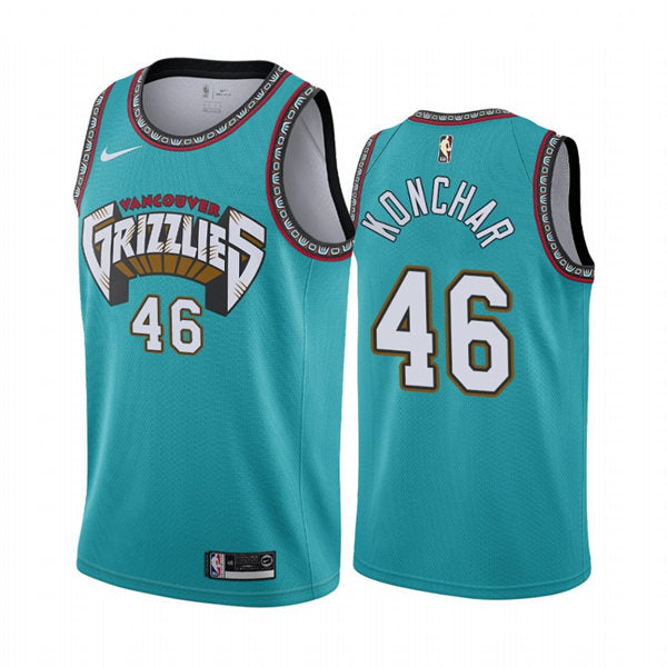 Mens Memphis Grizzlies #46 John Konchar Nike Classic Edition Swingman Jersey Green