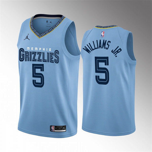 Mens Memphis Grizzlies #5 Vince Williams Jr. Light Blue Statement Edition Jersey