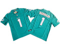 Mens Miami Dolphins #1 Tua Tagovailoa Nike Aqua F.U.S.E. Vapor Limited Jersey