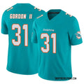 Mens Miami Dolphins #31 Ollie Gordon II Nike Aqua F.U.S.E. Vapor Limited Jersey