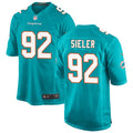 Mens Miami Dolphins #92 Zach Sieler Nike Aqua Vapor Limited Jersey