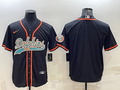 Men’s Miami Dolphins Black Blank Jersey