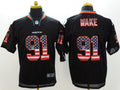 Men’s Miami Dolphins Cameron Wake #91 Black Jersey