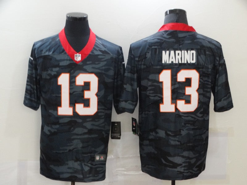 Men’s Miami Dolphins Dan Marino #13 Gray Camouflage Jersey