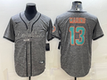 Men’s Miami Dolphins Dan Marino #13 Gray Jersey Joint Edition