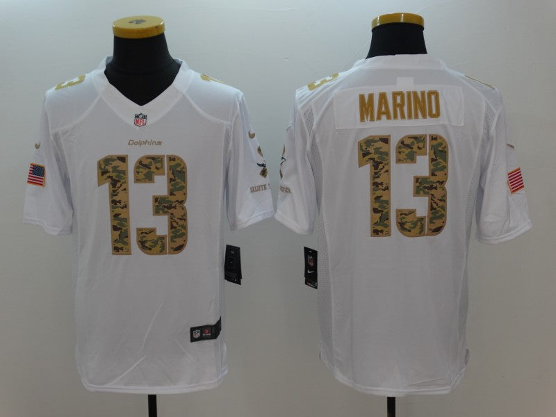 Men’s Miami Dolphins Dan Marino #13 White Jersey