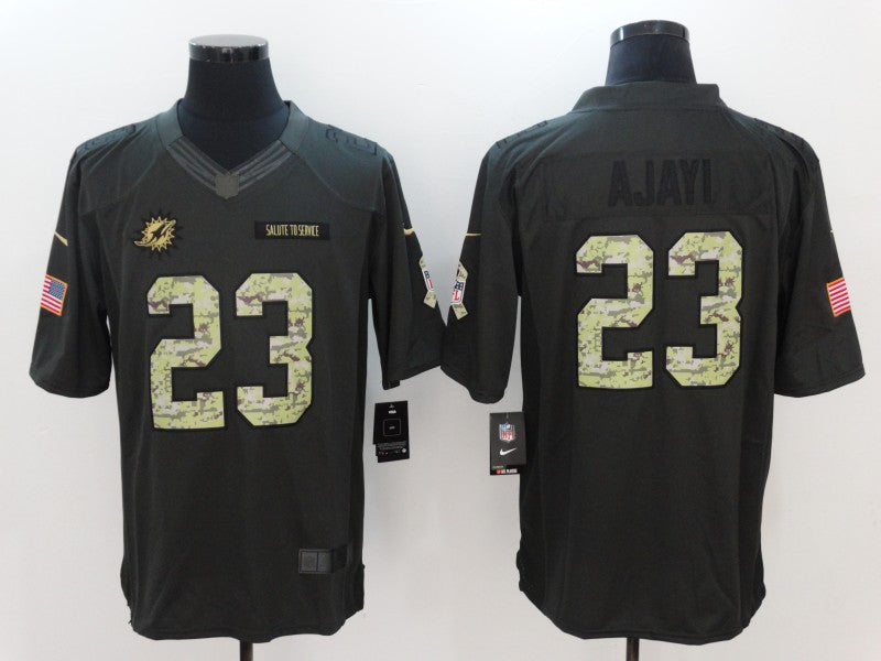 Men’s Miami Dolphins Jay Ajayi #23 Black Jersey