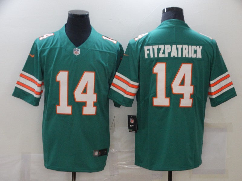 Men’s Miami Dolphins Ryan Fitzpatrick #14 Green Jersey