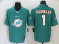 Men’s Miami Dolphins Tua Tagovailoa #1 Green Jersey