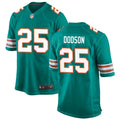 Mens Miami Dolphins#25 Tyrel Dodson Nike Aqua Alternate F.U.S.E. Vapor Limited Jersey