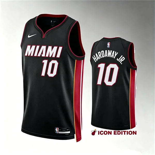 Mens Miami Heat #10 Tim Hardaway Jr.  Nike Black Icon Edition Swingman Jersey