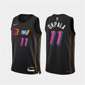 Mens Miami Heat #11 KZ Okpala Diamond Nike Black 2021-22 Miami City Edition Jersey