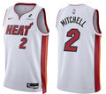 Mens Miami Heat #2 Davion Mitchell Nike White Association Edition Swingman Jersey