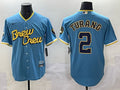 Men’s Milwaukee Brewers Brice Turang #2 Powder Blue City Connect Jersey