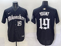 Men’s Milwaukee Brewers Robin Yount #19 Black Team Jersey