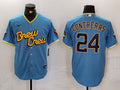 Men’s Milwaukee Brewers William Contreras #24 Powder Blue City Connect Limited Jersey