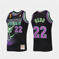 Mens Milwaukee Bucks #22 Michael Redd Mitchell & Ness Black HWC Reload 2X NBA Finals Champions Jersey
