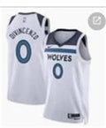 Men’s Minnesota Timberwolves #0 Donte DiVincenzo White Nike Association Edition Jersey