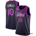 Mens Minnesota Timberwolves #10 Mike Conley Jr. 2025-26 Navy Purple City Edition Swingman Jersey