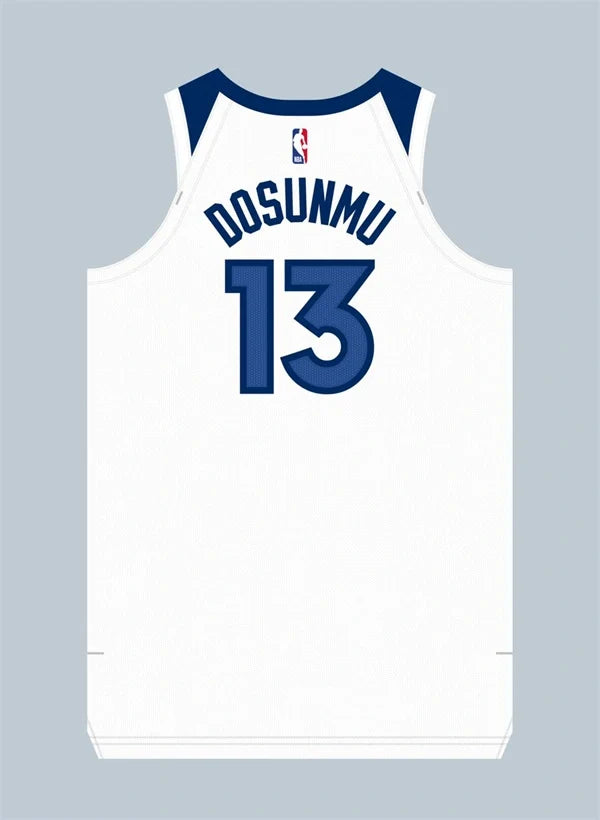 Men’s Minnesota Timberwolves #13 Ayo Dosunmu White Association Edition Swingman Jersey