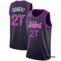 Men’s Minnesota Timberwolves #27 Rudy Gobert 2025-26 Navy Purple City Edition Swingman Jersey