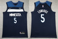 Mens Minnesota Timberwolves #5 Anthony Edwards Navy 2023-24 Icon Edition Jersey
