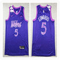 Mens Minnesota Timberwolves #5 Anthony Edwards Purple Limited Jersey