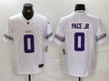 Men’s Minnesota Vikings #0  Ivan Pace Jr. Nike White Alternate Vapor F.U.S.E. Winter Warrior Limited Jersey